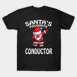 Santas Favorite Conductor Christmas T-Shirt